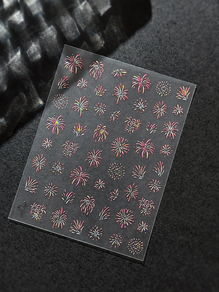 MINI-23Shell Light Gorgeous Fireworks  Stickers Splendid Fireworks New Year Hot-Selling Stickers