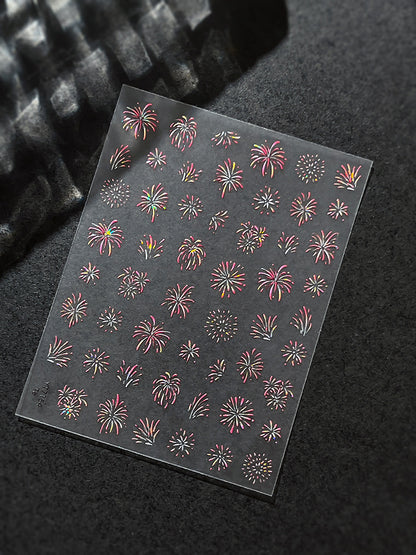 MINI-23Shell Light Gorgeous Fireworks  Stickers Splendid Fireworks New Year Hot-Selling Stickers