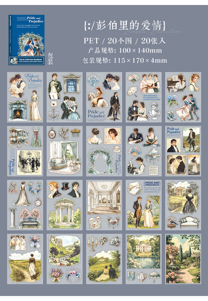 S-14 Masterpiece Collection Handbook Series Literary Story Theme Stickers 6Style