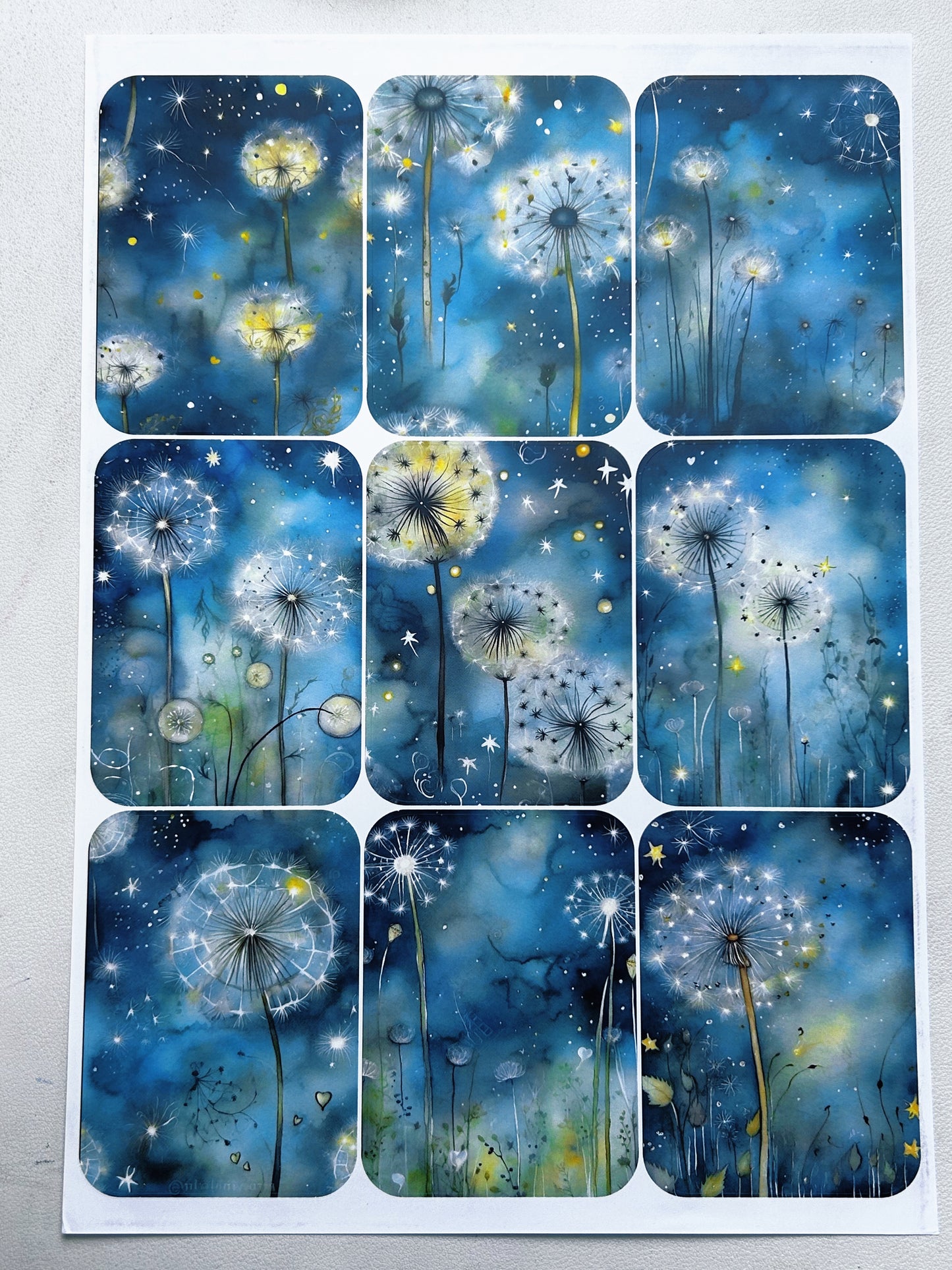 A-060  ATC background precut sticker  A4 size（1Pieces)