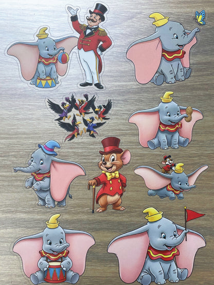 S118 Dumbo sticker pet precut A5 size 5 pieces