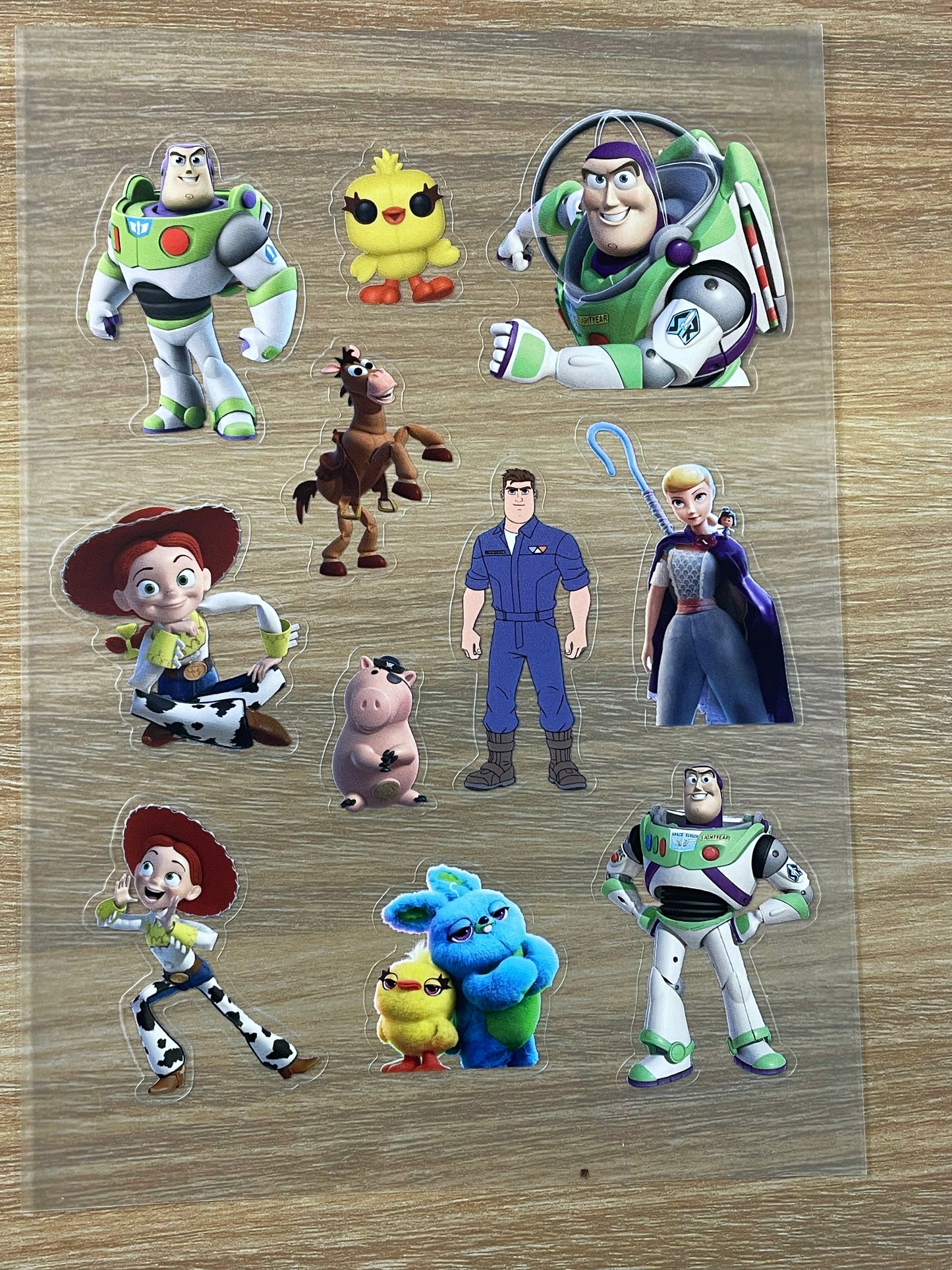S29 Toy story  sticker pet precut A5 size 6 pieces