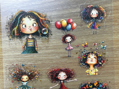 E-147 Butterfly Wild Kids 3D Embossed sticker 1 piece