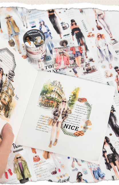S-45 Fashion Magazine Series PET Tape for Character 6Style