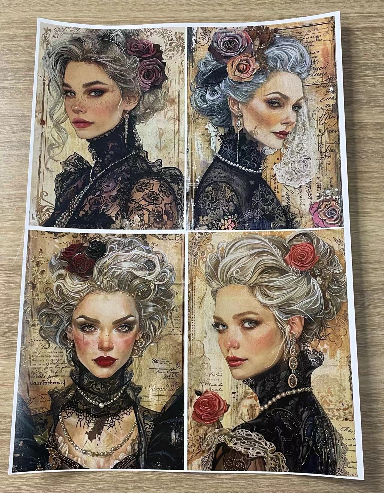 P-2Evil Queen Paper A4 size 9 pieces color laser paper