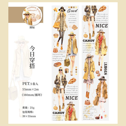 S-45 Fashion Magazine Series PET Tape for Character 6Style