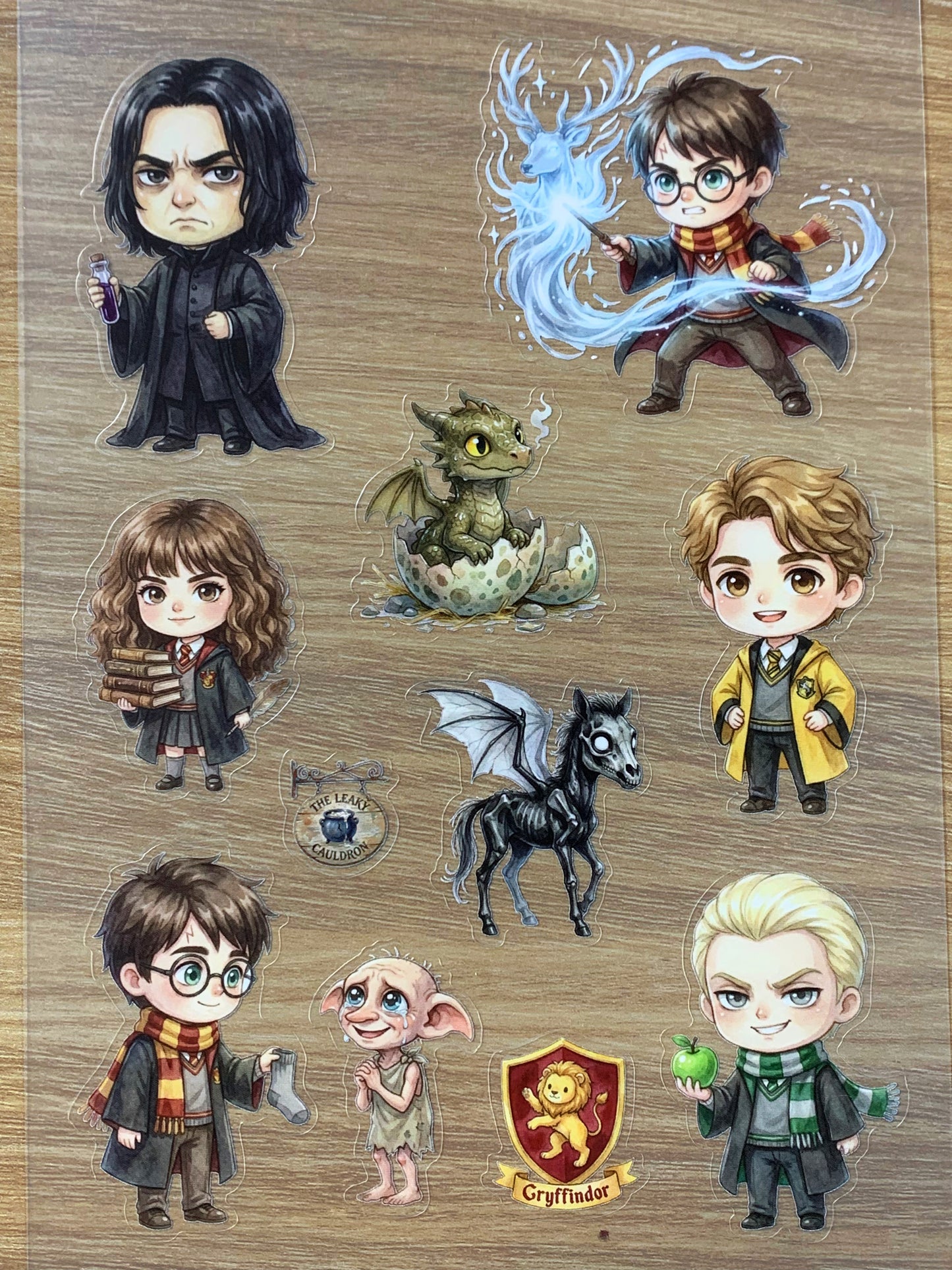 S52 Magic Academy sticker pet precut A5 size 7 pieces