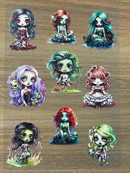 E-69 Graveyard Brides 3D Embossed sticker 1 piece