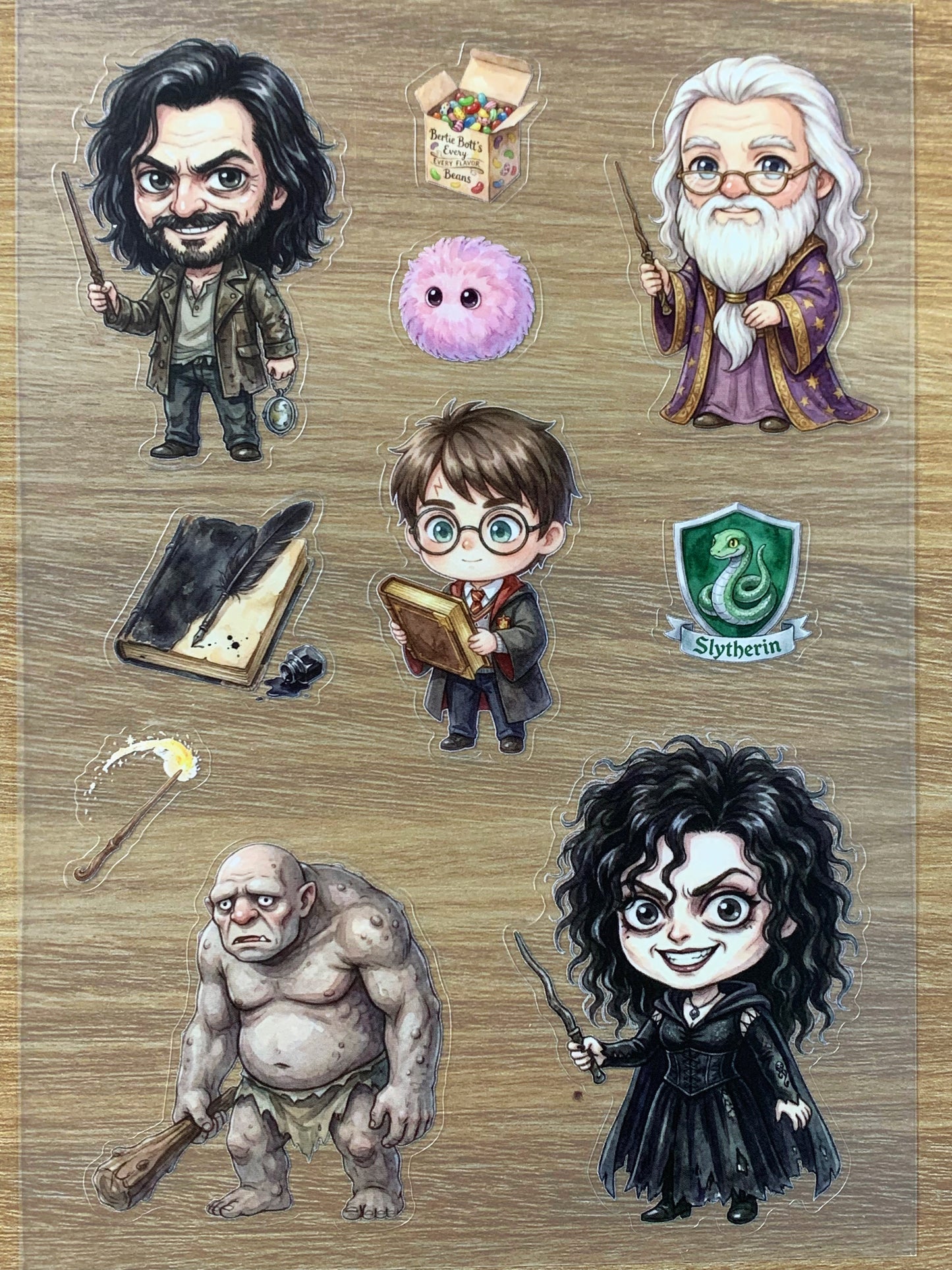 S52 Magic Academy sticker pet precut A5 size 7 pieces