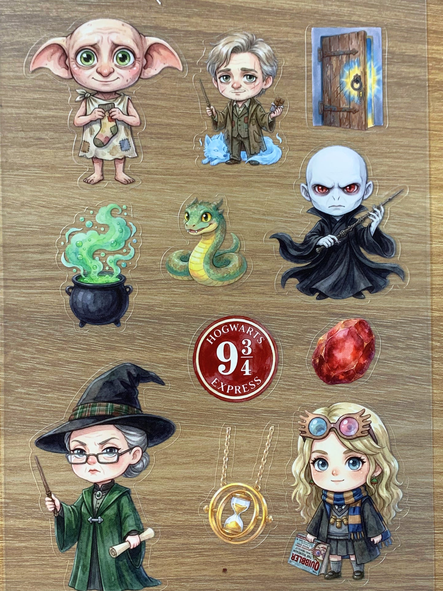 S52 Magic Academy sticker pet precut A5 size 7 pieces