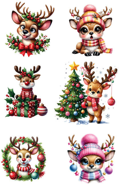 Sticker Book-1  Merry Christmas 20 pieces (10 pet precut, 10 washi),A5 size
