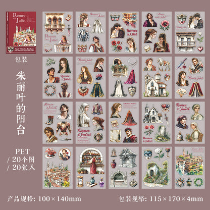 S-14 Masterpiece Collection Handbook Series Literary Story Theme Stickers 6Style