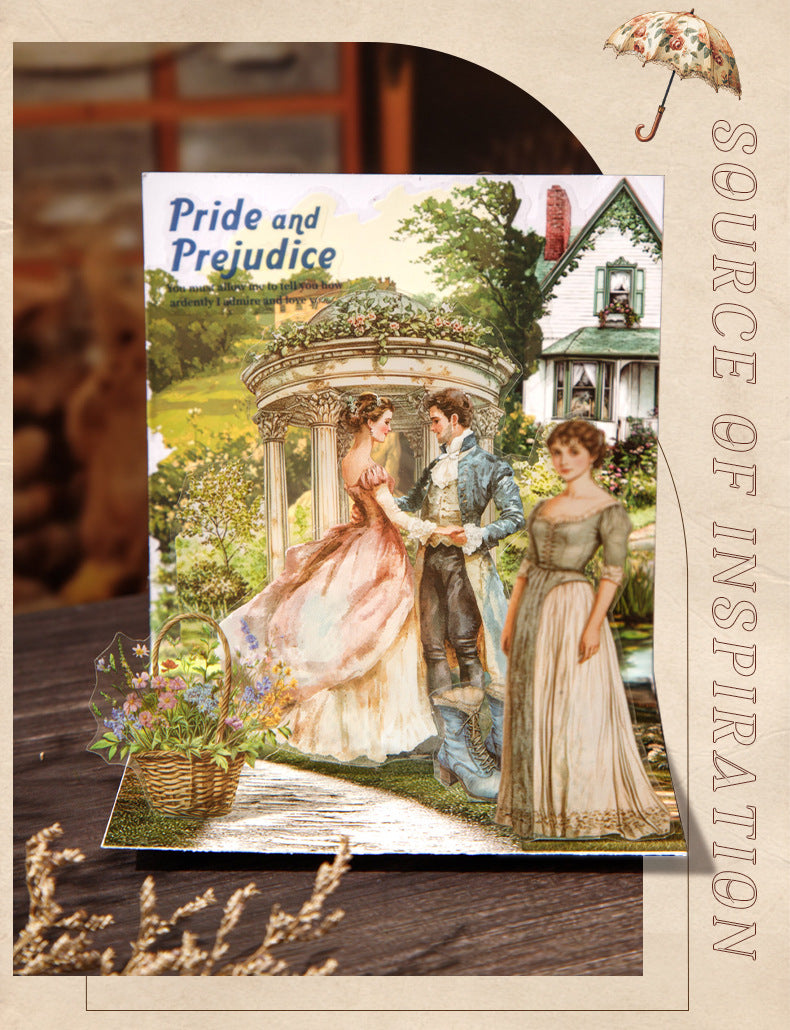 S-14 Masterpiece Collection Handbook Series Literary Story Theme Stickers 6Style