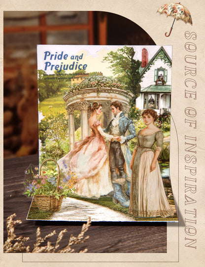 S-14 Masterpiece Collection Handbook Series Literary Story Theme Stickers 6Style