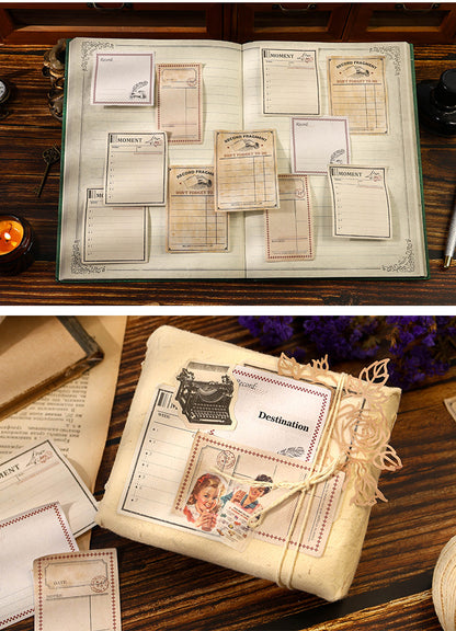 P-11 Ancient Forest Sticky Notes Poetic Series of Time Material Retro Chronicle 4Style