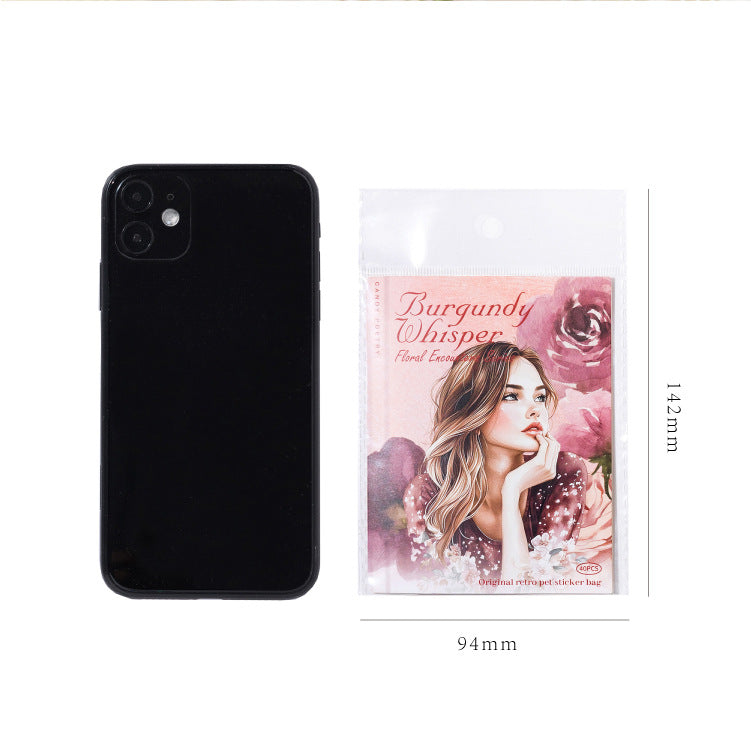 S-38  Flower Encounter Series Scenery Sticker