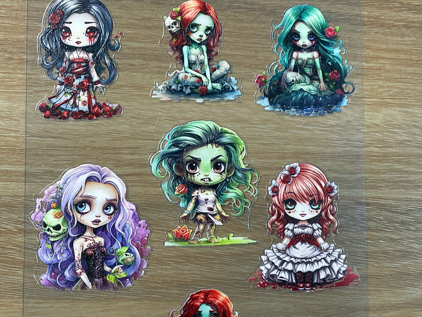 E-69 Graveyard Brides 3D Embossed sticker 1 piece
