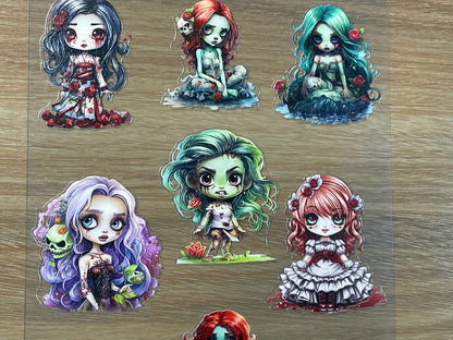 E-69 Graveyard Brides 3D Embossed sticker 1 piece