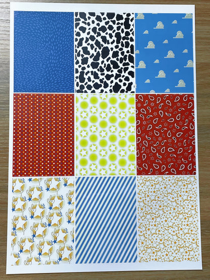 A-148  ATC background precut sticker  A4 size（1Piece)