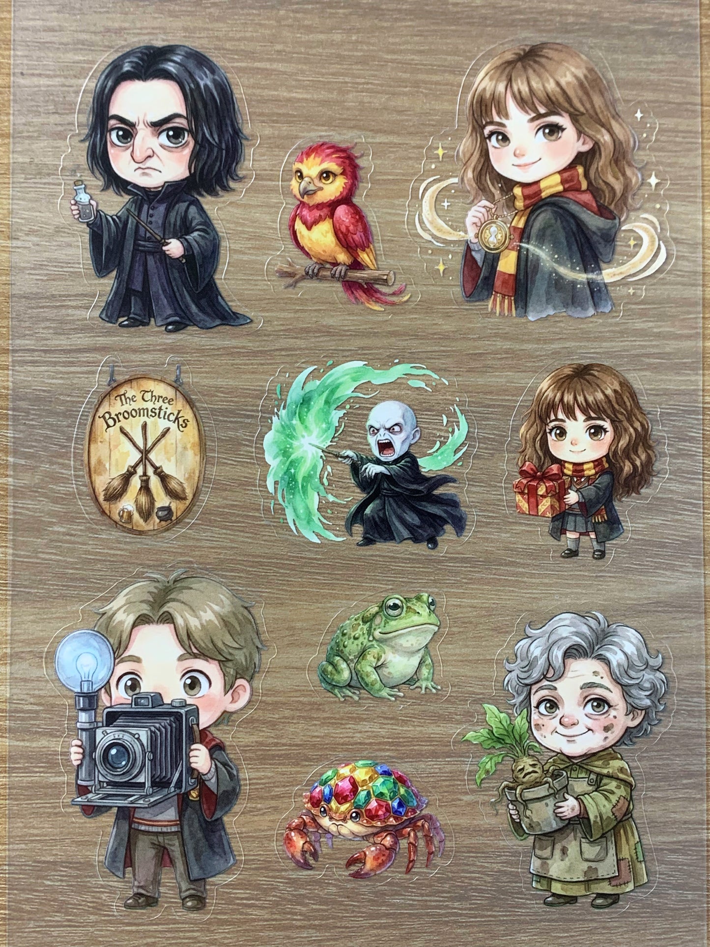 S52 Magic Academy sticker pet precut A5 size 7 pieces