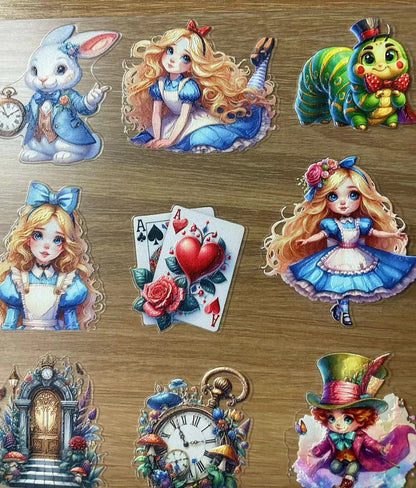 E-1 Alice 3D Embossed sticker 1 piece