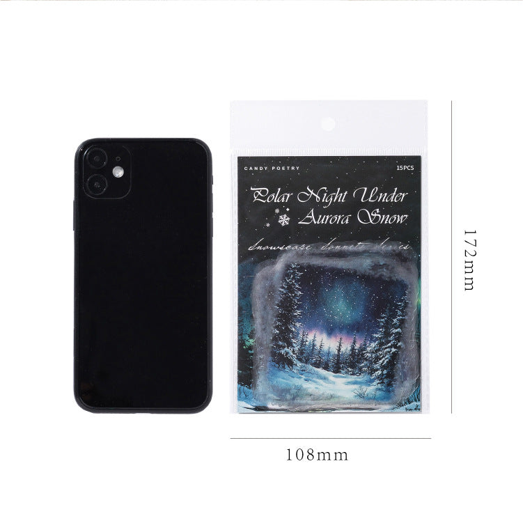 S-39  Large Size LandscapeSnow Poetry Series Winter Snow Scene 6Style