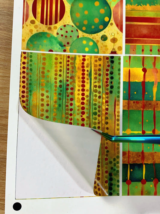 A-029  ATC background precut sticker  A4 size（1Pieces)