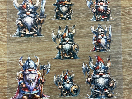 E-70 Viking Gnome Legion 3D Embossed sticker 1 piece