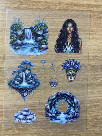 S22 Avatar's Sacred Land sticker pet precut A5 size 5 pieces