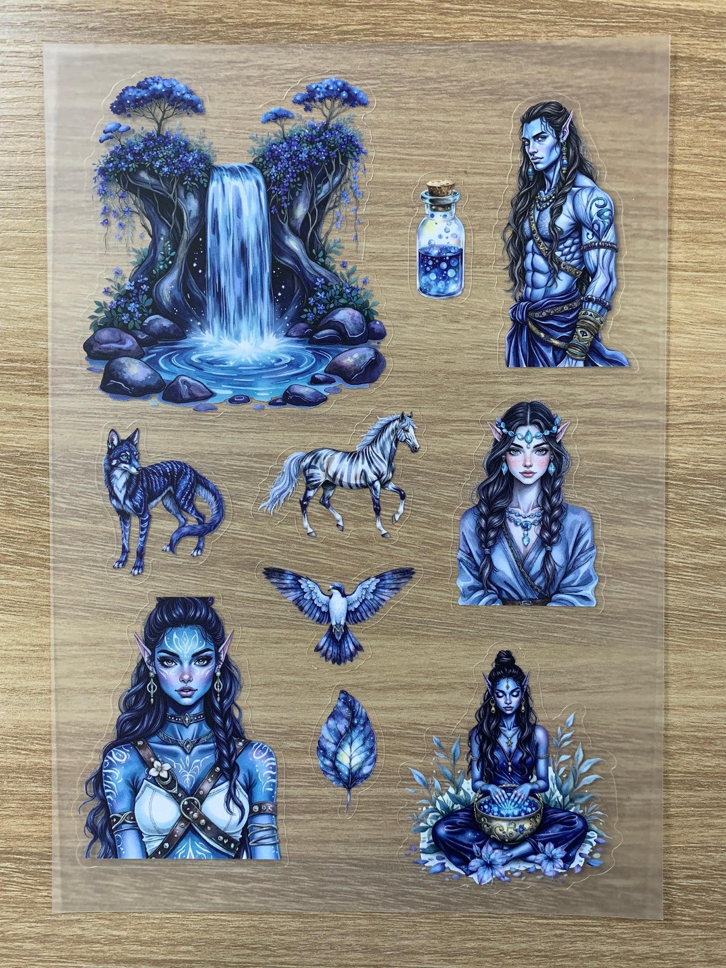 S22 Avatar's Sacred Land sticker pet precut A5 size 5 pieces