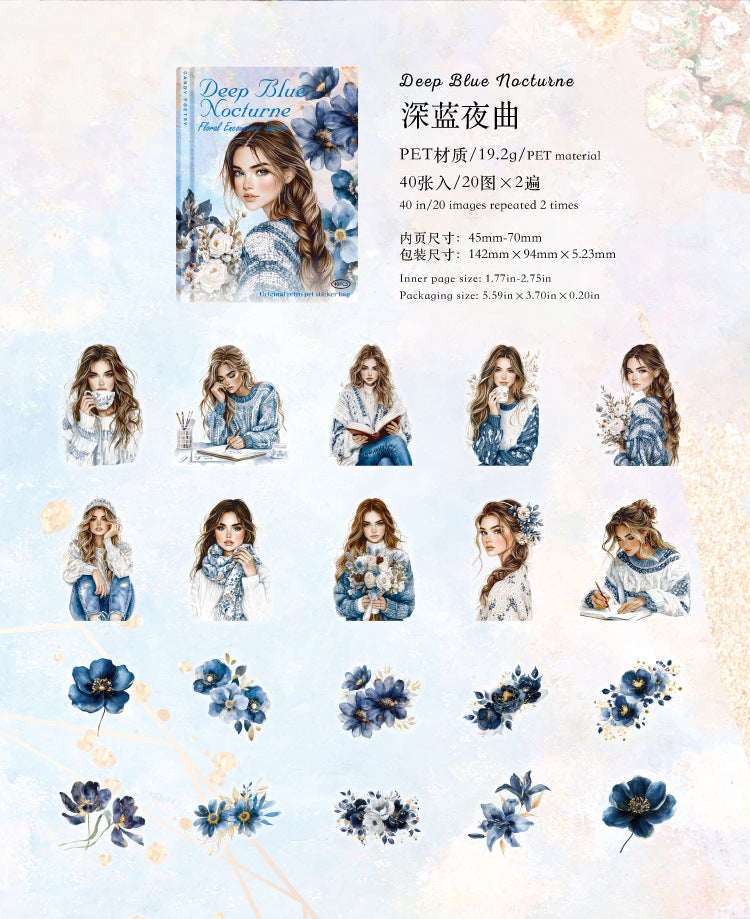 S-38  Flower Encounter Series Scenery Sticker