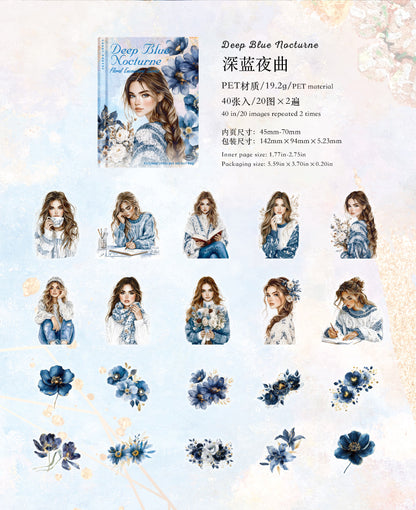 S-38  Flower Encounter Series Scenery Sticker