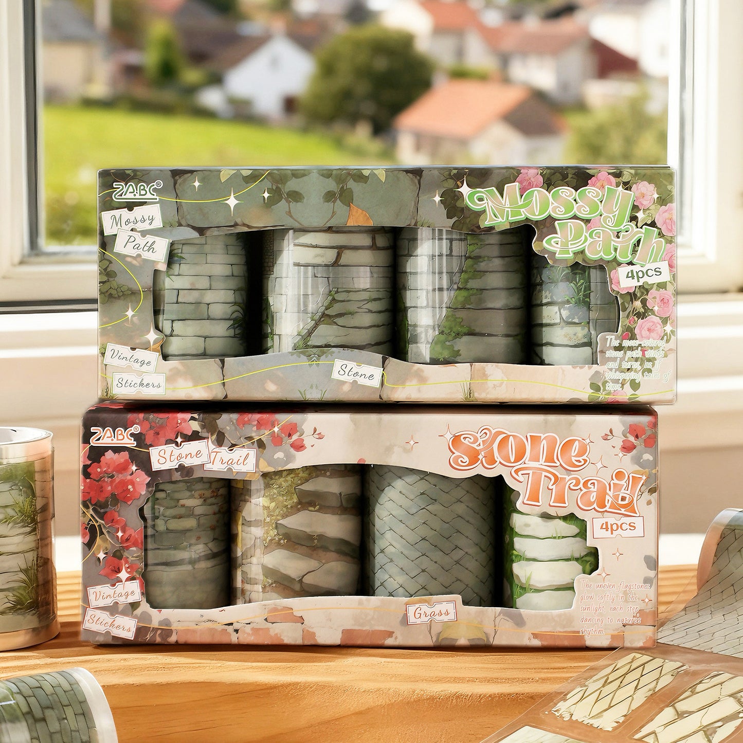 S-35Boxed Tape Set Impressions of Ancient Roads Series Scenery Stickers