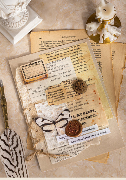 S-34  Literary Manuscript Series Large Size Literary Theme Tape 6Style