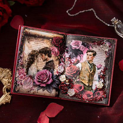 S-29 Retro Rose Theme Hardcover Material Book Letter from the Rose Series 4Style