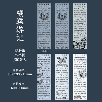 P-14 Retro Theme Coil Material Book Story Essay Series 6Style