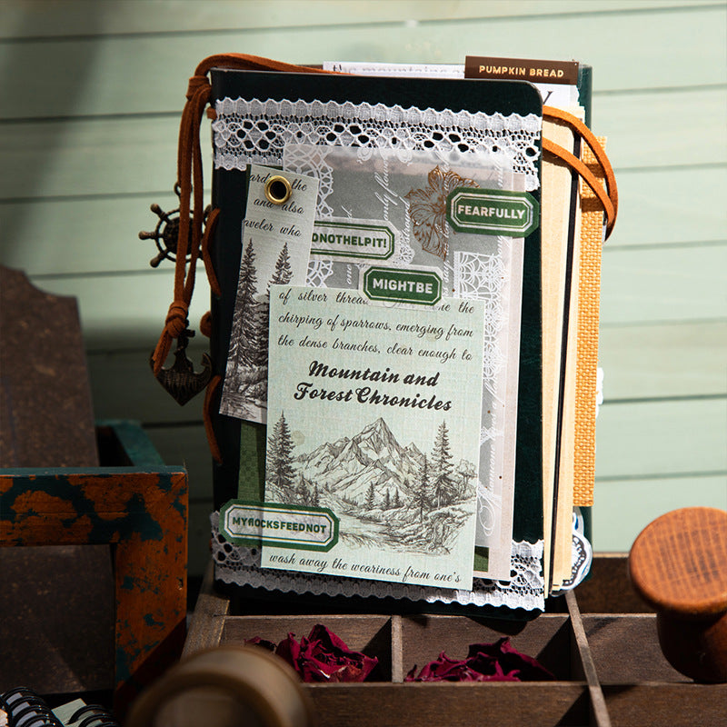 P-14 Retro Theme Coil Material Book Story Essay Series 6Style