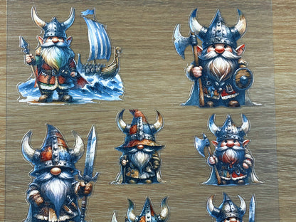E-70 Viking Gnome Legion 3D Embossed sticker 1 piece
