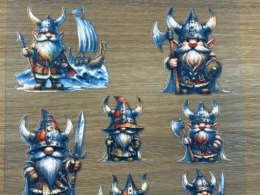 E-70 Viking Gnome Legion 3D Embossed sticker 1 piece