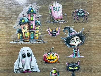 E-149 Cute Halloween 3D Embossed sticker 1 piece