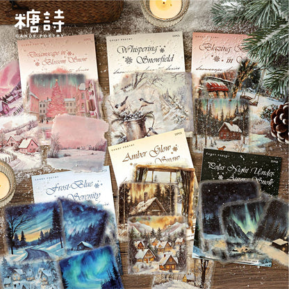 S-39  Large Size LandscapeSnow Poetry Series Winter Snow Scene 6Style