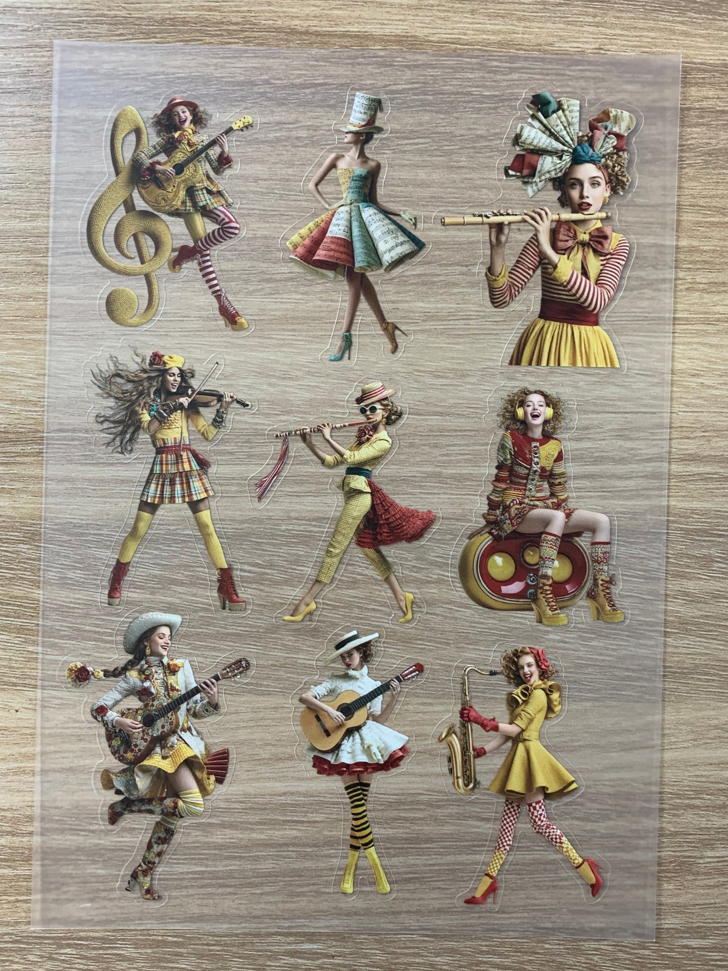 S23 Melody & Movement sticker pet precut A5 size 3 pieces