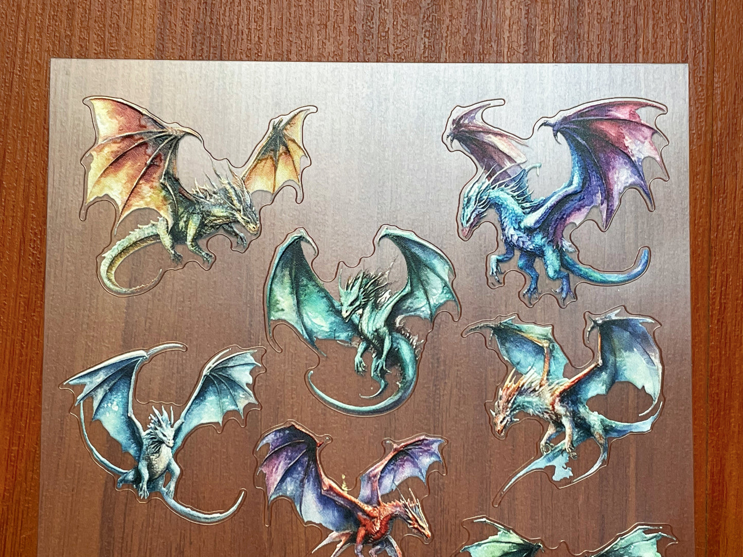 E-134 Primal Wing 3D Embossed sticker 1 piece