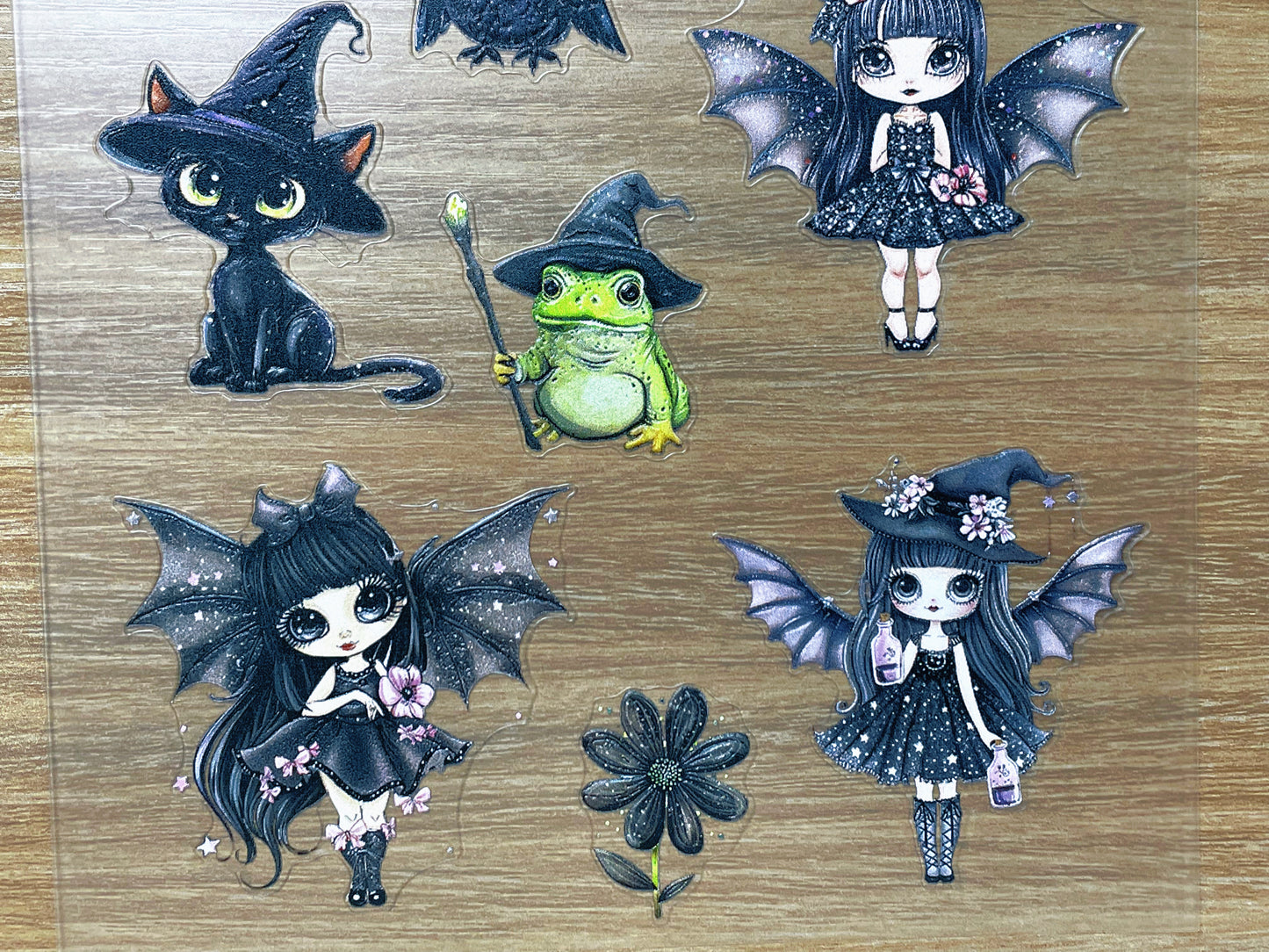 E-124 Star Dust Sprites 3D Embossed sticker 1 piece