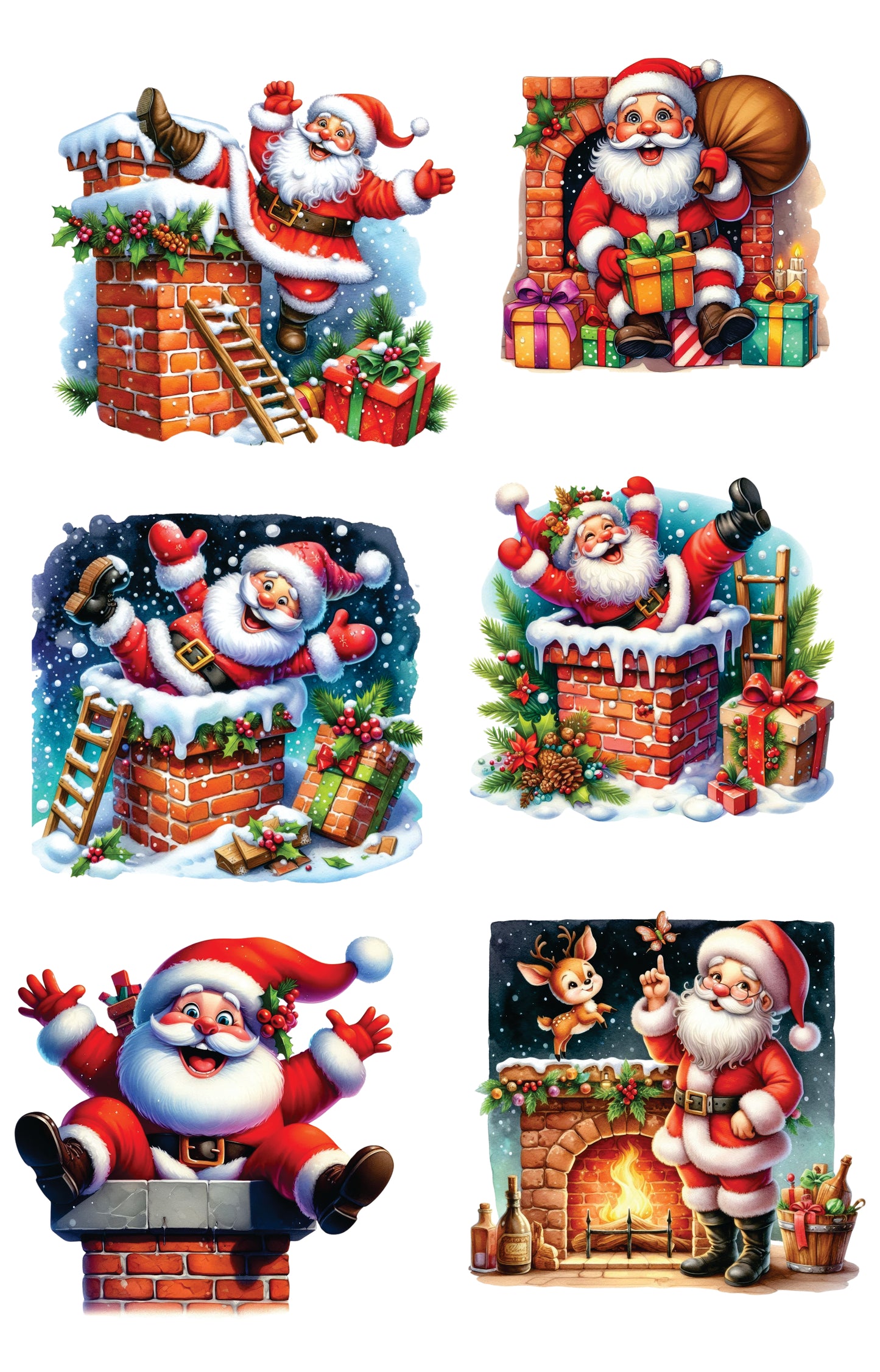 Sticker Book-1  Merry Christmas 20 pieces (10 pet precut, 10 washi),A5 size