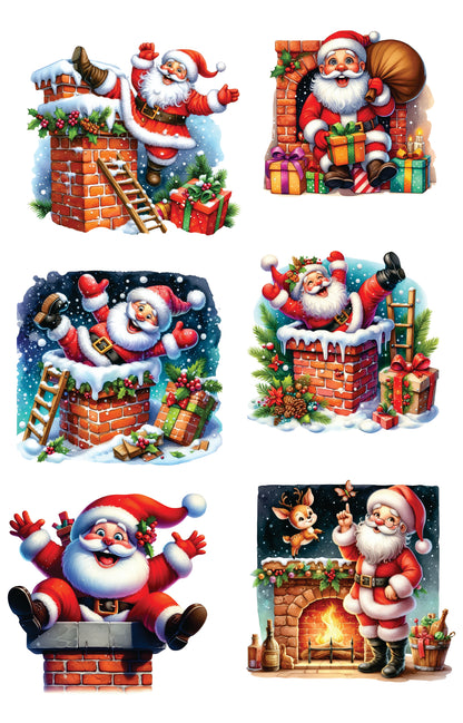 Sticker Book-1  Merry Christmas 20 pieces (10 pet precut, 10 washi),A5 size