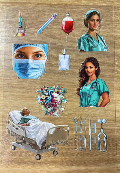 S11 Medical sticker pet precut A5 size 4 pieces
