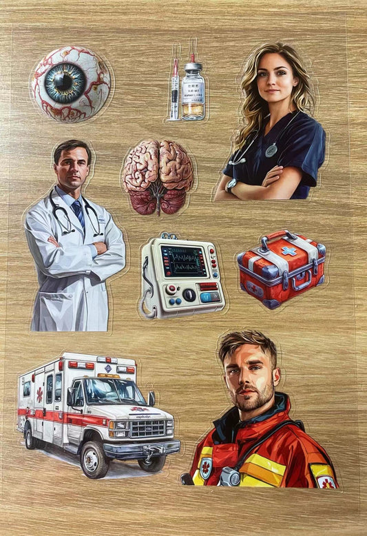 S11 Medical sticker pet precut A5 size 4 pieces