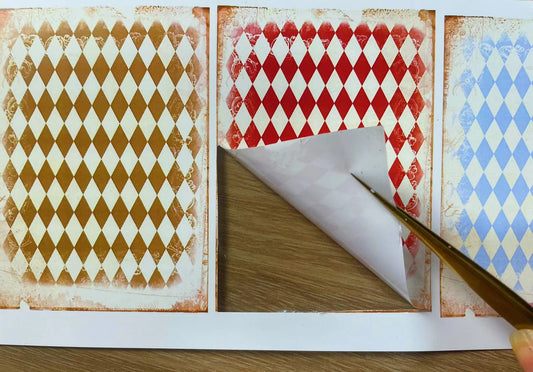 A-8 Alice ATC background precut sticker  A4 size（1Piece)