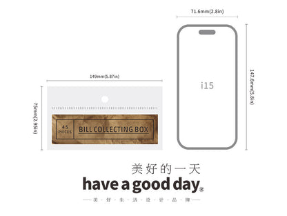 S-40  Retro Ticket Box Sticker Pack 6Style